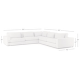 Bloor right Hand 5 Piece Sectional