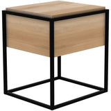Oak Monolit Bedside Table