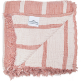 Tofino Towel Co - Turkish Throw 100% cotton The Ahoy throw- Rosewood