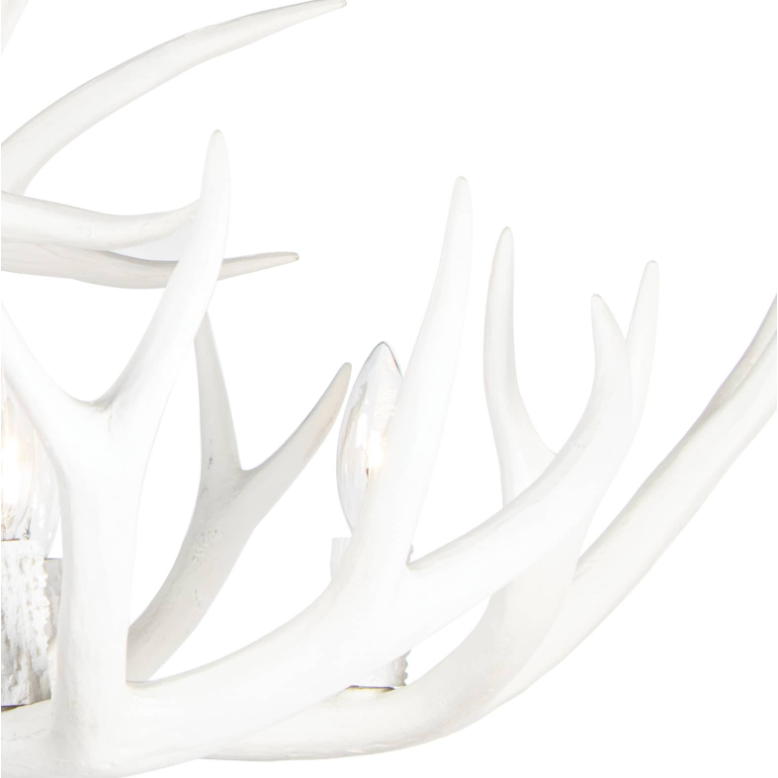 Antler Chandelier - White