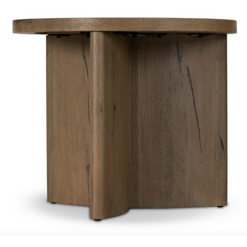 Toli End Table in Rustic Grey