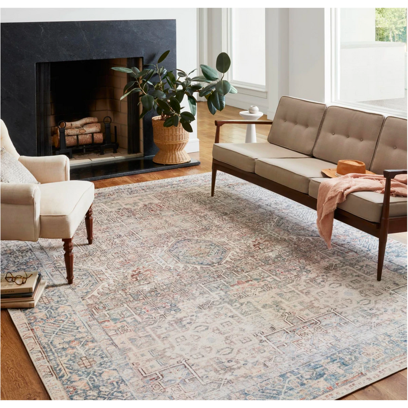 Jules Area Rug - Natural/Ocean