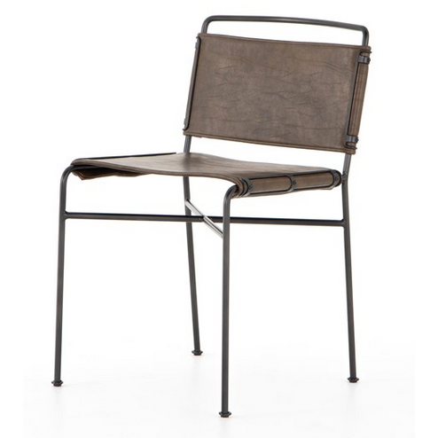 Wharton Dining Chair - Distressed Brown