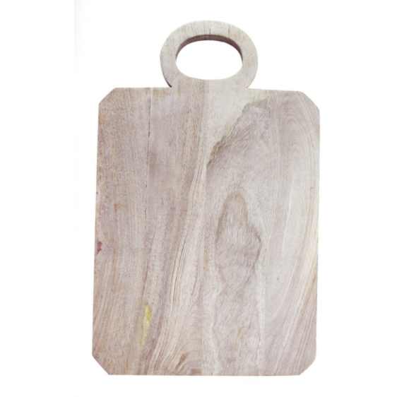 Natural Mango Wood Board with Round Handle