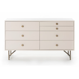 Van 7 Drawer Dresser in Matte Alabaster