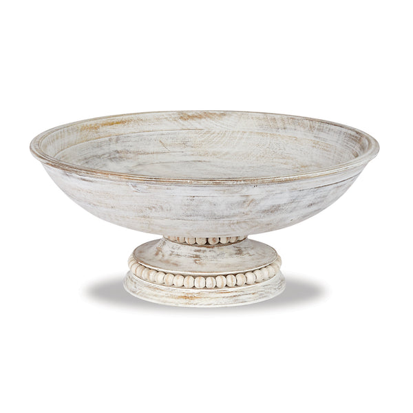 Beaded Pedestal Serving Bowl