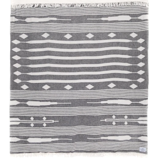 Tofino Towel co - The Arrow Throw Series - Granite