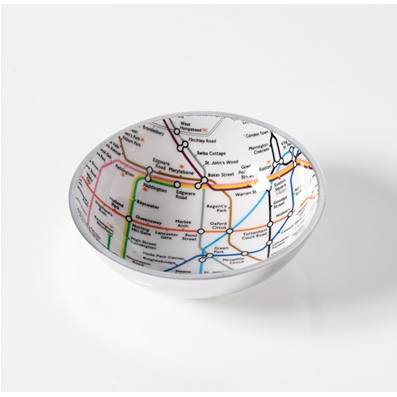 Tube Map Decal Bowl