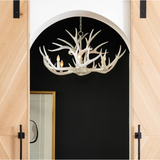 Antler Chandelier - White