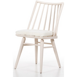 Lewis Windsor Chair in Off White + Cream Shorn Sheepskin