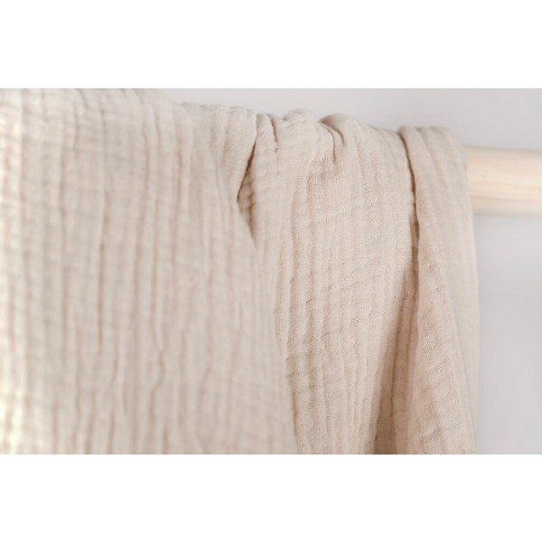 Crinkle Throw - Fawn/Beige