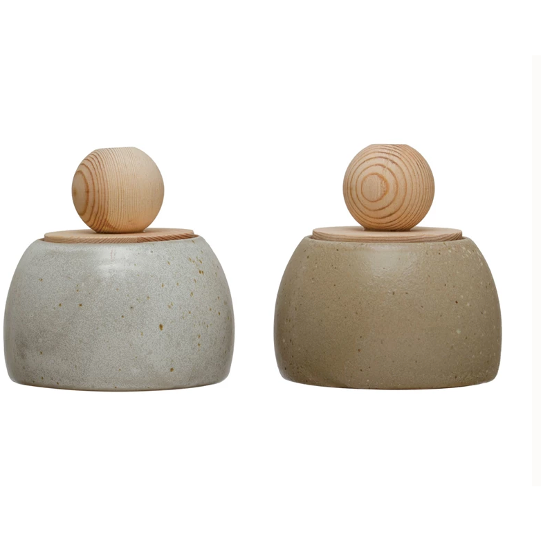 Stoneware Canisters