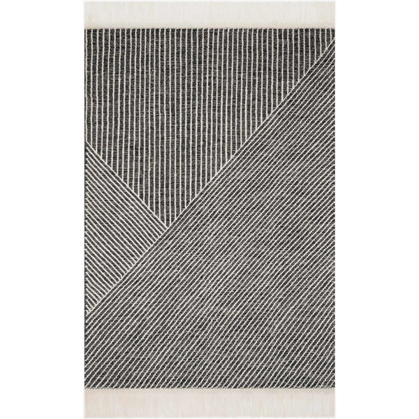 Newton Area Rug - Charcoal and Ivory