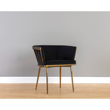 Caily Dining Armchair - Abbington Black