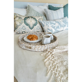 Braided Tassel Throw - Off White