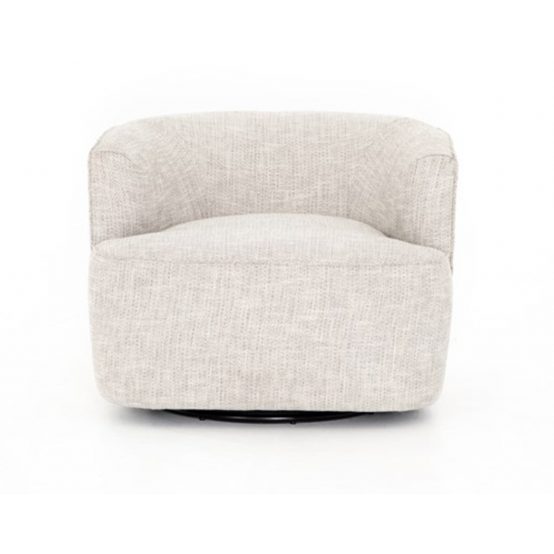 Mila Swivel Chair in Brazos Dove