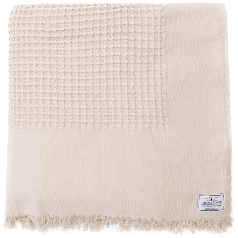 Tofino Towel Co - The Breeze Waffle Bed Cover- Beige