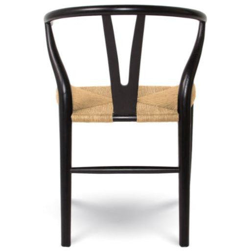 Frida Dining Chair - Black and Natural