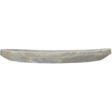 Round Decorative Paulownia Wood Tray - Grey Wash