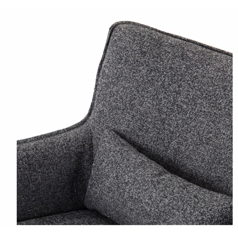 Kimble Swivel Chair in Bristol Charcoal
