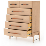 Rosedale 6 Drawer Tall Dresser-Yucca Oak