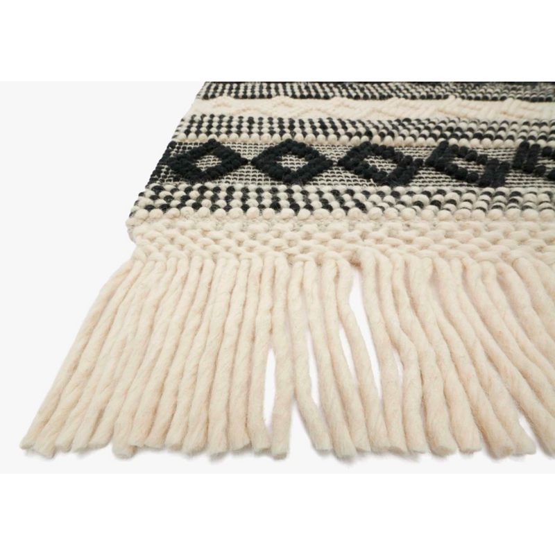 Holloway Area Rug - Ivory and Black