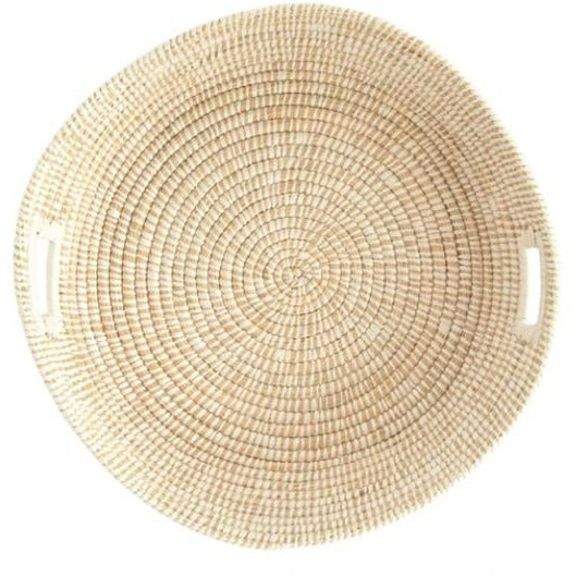 Hand Woven Grass Basket with Handles