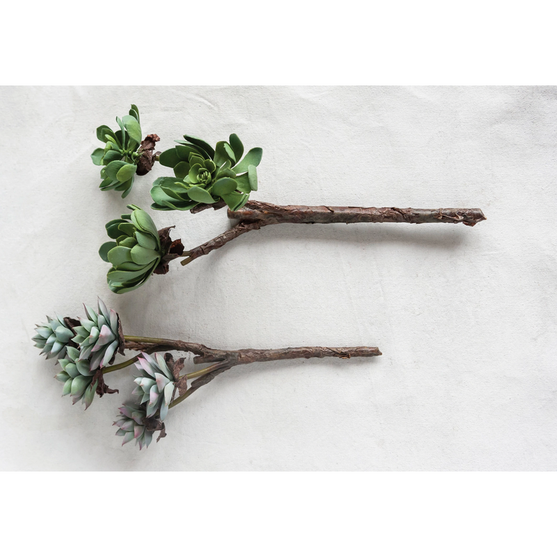Faux Succulent Branch