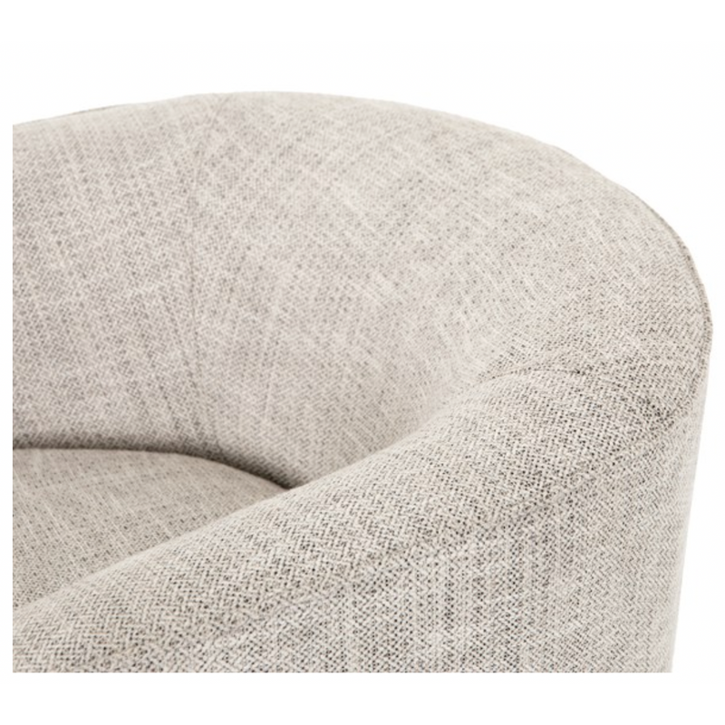 Mila Swivel Chair in Brazos Dove