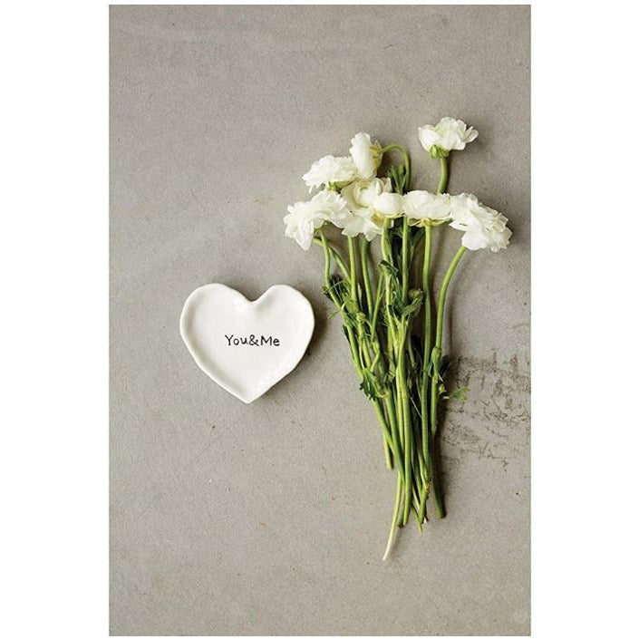 Ceramic Heart Dish - You & Me