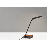 Sawyer LED Charging Desk Lamp in Black