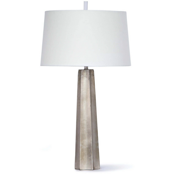 Celine Table Lamp - Ambered Silver Leaf