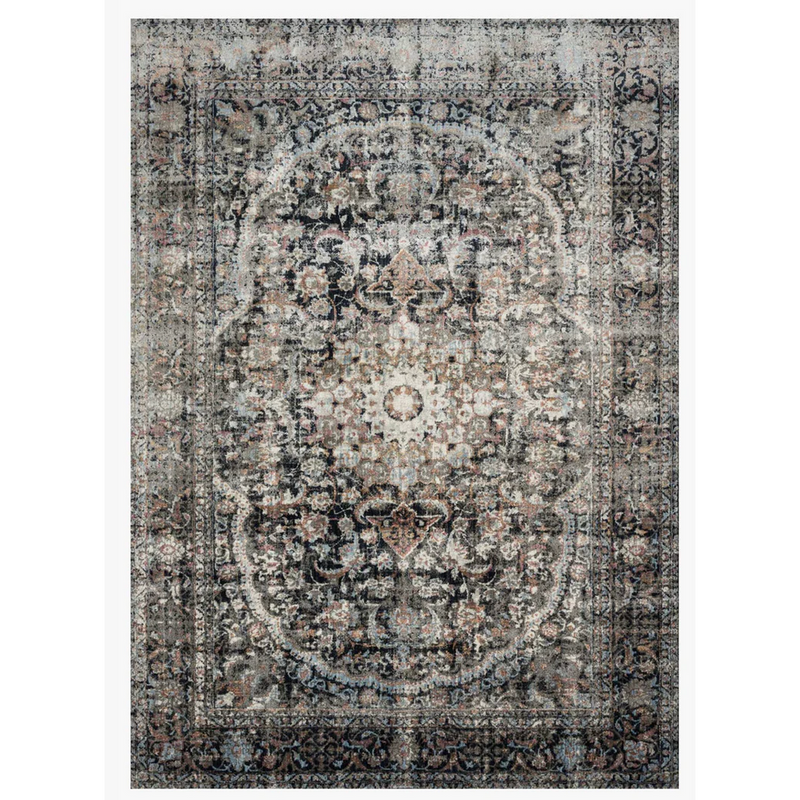 Anastasia Rug - Charcoal/Sunset