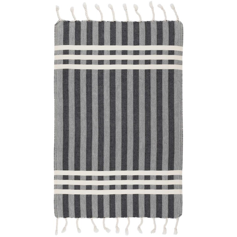 Hand Towel - Criss Cross - Black