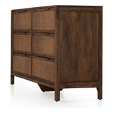 Sydney 6 Drawer Dresser in Brown Wash