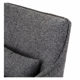 Kimble Swivel Chair in Bristol Charcoal