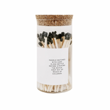 Medium Hearth Matches - Black - 100 Count