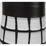 Luana Large Black/White Ceramic Vase