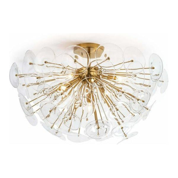 Poppy Glass Semi Flush Mount