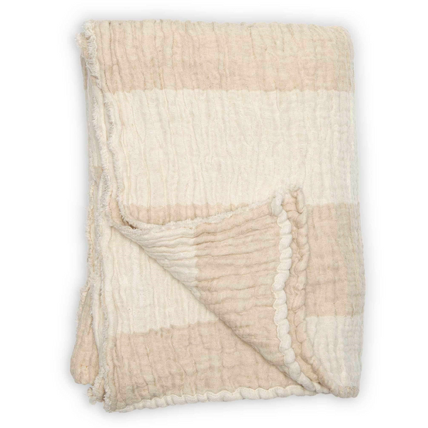 Linen Crinkle Throw