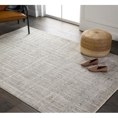 En Blanc Sovis Rug in Silver Lining &amp; Walnut