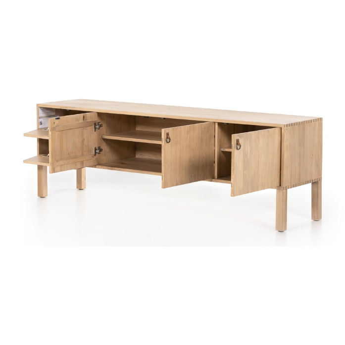 Isador Media Console - Dry Wash Poplar