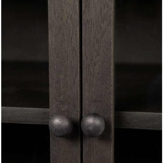 Arelius Accent Cabinet - Black Brown