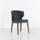 Heather Leatherette Wood Dining Chair - Solid Ash
