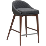 Mila Counter Stool - Dark Grey