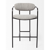 Parker Grey Fabric Counter Stool