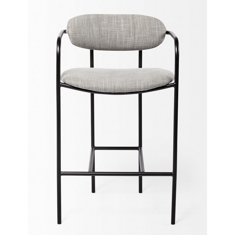 Parker Grey Fabric Counter Stool