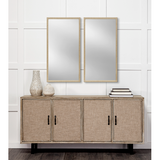 Bristol 20x40" Mirror Tan Plain