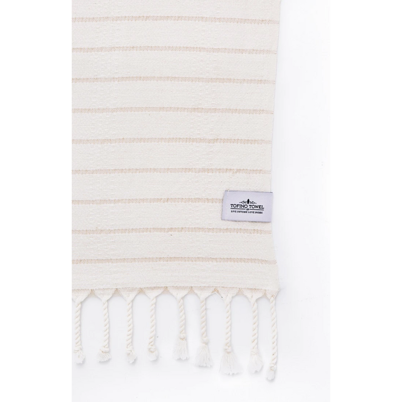 Tofino Towel Co - Turkish Towel 100% Cotton The Willowbrae- Ivory