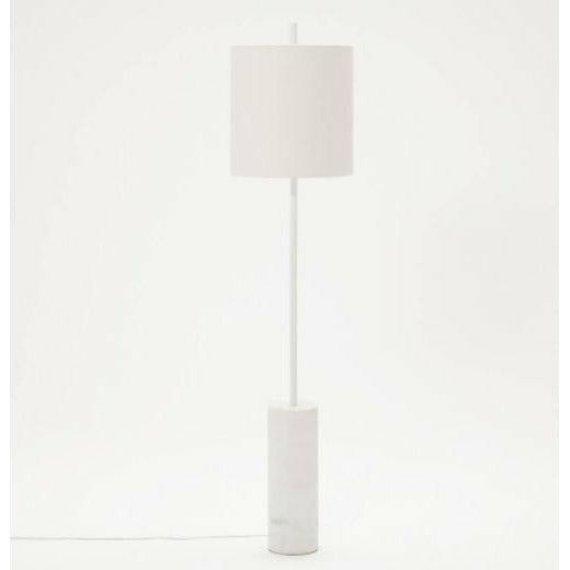 Drum Floor Lamp - White